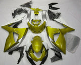 Yellow, White and Silver Fairing Kit for a 2009, 2010, 2011, 2012, 2013, 2014, 2015 & 2016 Suzuki GSX-R1000 motorcycle.