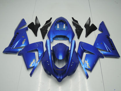 Fairing kit for a Kawasaki ZX10R (2004-2005) Blue, Silver & Black