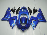 Blue, Silver and Black Fairing Kit for a 2004 & 2005 Kawasaki ZX-10R motorcycle