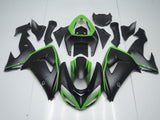 Fairing Kit For A Kawasaki ZX10R (2006-2007) Matte Black & Green