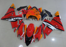 Red 2004-2005 Kawasaki ZX-10RKawasaki ZX10R (2004-2005) Red, Orange, White & Black Fairings