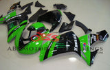 Green and Black Monster Energy Race Fairing Kit for a 2006 & 2007 Kawasaki ZX-10R motorcycle