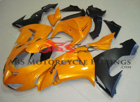 Orange and Black Fairing Kit for a 2006 & 2007 Kawasaki ZX-10R motorcycle