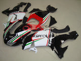 Kawasaki ZX10R (2006-2007) Black, White, Red & Green Fairings