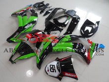Green and Black Motocard Elf Fairing Kit for a 2008, 2009 & 2010 Kawasaki Ninja ZX-10R motorcycle