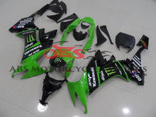 Kawasaki Ninja ZX10R (2008-2010) Black & Green Monster Energy Fairings