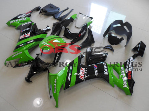 Kawasaki ZX10R (2008-2010) Green & Black Kick Fairings