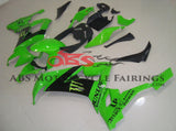 Kawasaki ZX10R (2008-2010) Green & Black Fairings