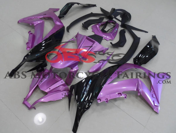 Purple and Black Fairing Kit for a 2011, 2012, 2013, 2014 & 2015 Kawasaki ZX-10R motorcycle