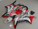 Kawasaki ZX10R (2011-2015) White, Red & Black Rapid Fairings