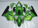 Green, Matte Black and Blue Fairing Kit for a 2000 & 2001 Kawasaki Ninja ZX-12R motorcycle