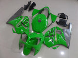 Green and Silver Fairing Kit for a 2000 & 2001 Kawasaki Ninja ZX-12R motorcycle