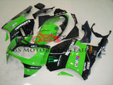 Green and Black Monster Energy Fairing Kit for a 2002, 2003, 2004, 2005 & 2006 Kawasaki Ninja ZX-12R motorcycle