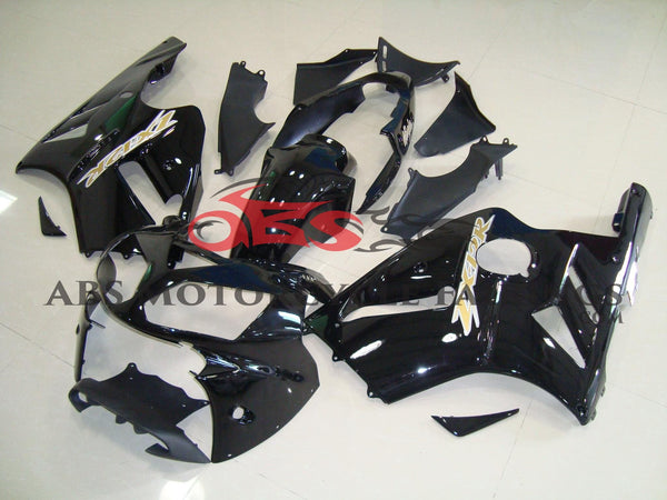 Kawasaki ZX12R Fairings (2000-2001) Black, Gold at KingsMotorcycleFairings.com