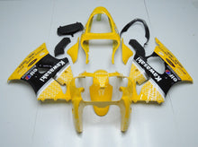 Yellow and Black Fairing Kit for a 2000, 2001 & 2002 Kawasaki ZX-6R 636 motorcycle