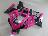 Pink, Black and White Fairing Kit for a 2003 & 2004 Kawasaki ZX-6R 636 motorcycle.
