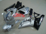 Kawasaki ZX6R 636 (2003-2004) Silver & Black Fairings