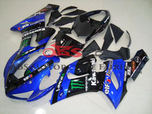 Kawasaki ZX6R 636 (2005-2006) Blue & Black Monster Fairings