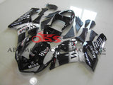 Kawasaki ZX6R 636 (2005-2006) Black & White West Fairings