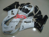 Kawasaki ZX6R 636 (2005-2006) White & Black Fairings