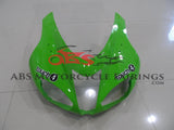 Kawasaki Ninja ZX6R 636 (2007-2008) Green, Black & White Fairings