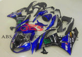 Kawasaki Ninja ZX6R 636 (2009-2012) Blue & Black Monster Energy Fairings