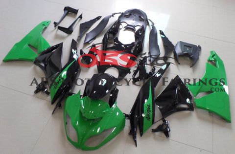 Fairing kit for a Kawasaki Ninja ZX6R 636 (2009-2012) Green, Black at KingsMotorcycleFairings.com