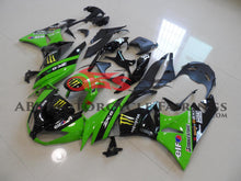 Kawasaki Ninja ZX6R 636 (2009-2012) Green & Black Monster Energy Fairings