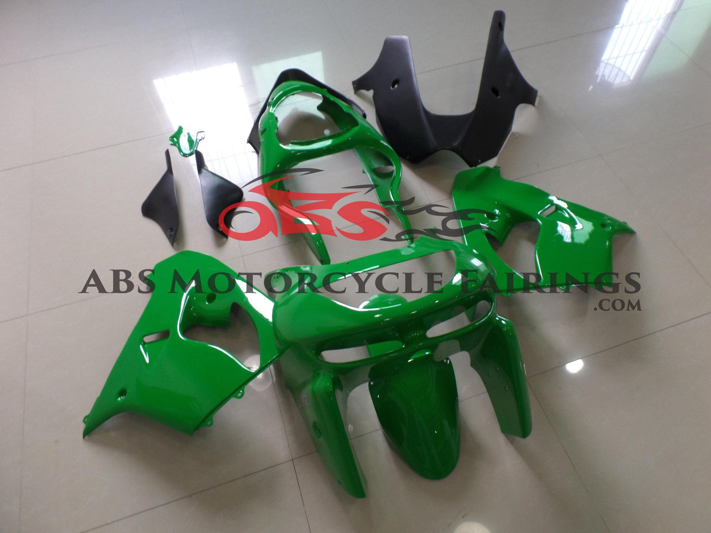 Green Kawasaki ZX9R Fairings (2000-2001) at KingsMotorcycleFairings.com