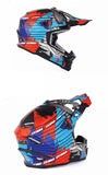 Zebra Dirt Bike Motorcycle Helmet - KingsMotorcycleFairings.com