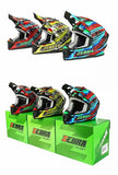 Zebra Dirt Bike Motorcycle Helmet - KingsMotorcycleFairings.com