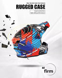 Zebra Dirt Bike Motorcycle Helmet - KingsMotorcycleFairings.com