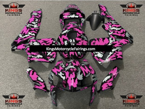 Honda CBR600RR (2005-2006) Black, Silver & Pink Camouflage Fairings