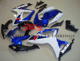Blue and White Fairing Kit for a 2006 & 2007 Suzuki GSX-R750 motorcycle