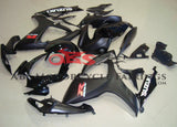 Matte Black and Gloss Black Fairing Kit for a 2006 & 2007 Suzuki GSX-R750 motorcycle