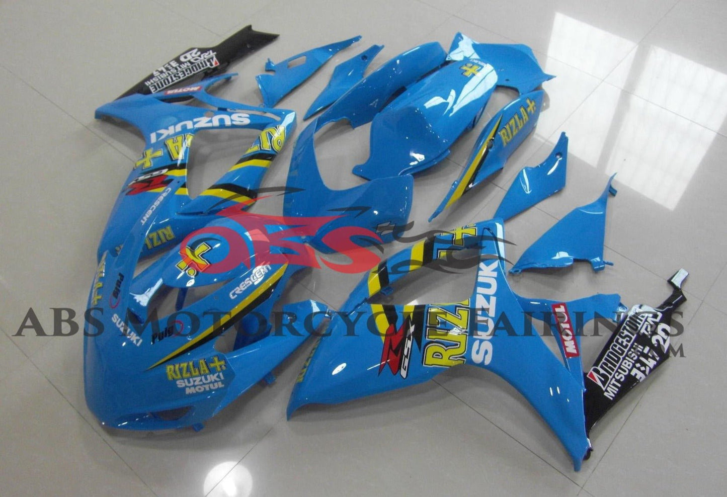 Suzuki GSXR600 (2006-2007) Light Blue Rizla Race Fairings