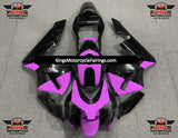 Pink and Black Unique Fairing Kit for a 2003 and 2004 Honda CBR600RR motorcycle