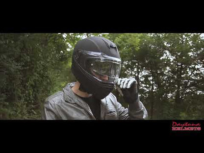 KINGS DOT MATTE BLACK DAYTONA DETOUR MOTORCYCLE HELMET- DE1B