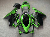 Green and Black Fairing Kit for a 2001, 2002, 2003 Honda CBR600F4i motorcycle