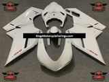 Pearl White and Red Fairing Kit for a 2007, 2008, 2009, 2010, 2011, 2012, 2013 & 2014 Ducati 848 motorcycle